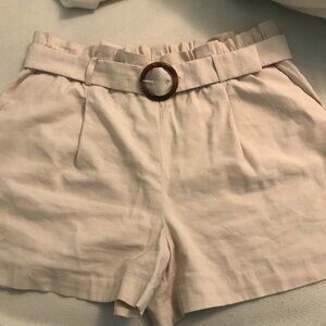 Ann Taylor XL Khaki Colored Shorts with Belt